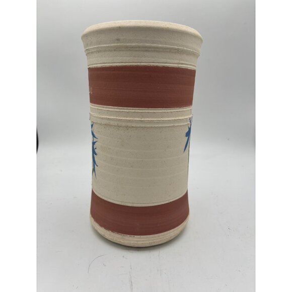 Vintage Signed Wine Chiller Pottery Vase Wine Chateau Elan 9" - Picture 9 of 13